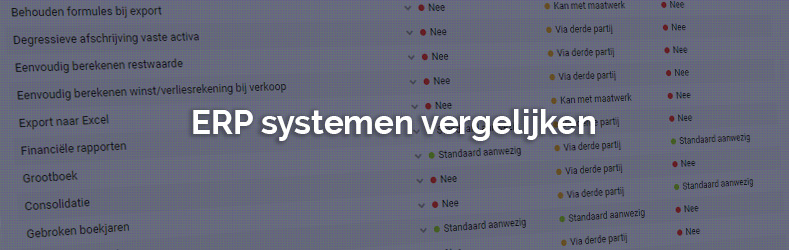 ERP Systemen Vergelijken - ERP Overzicht