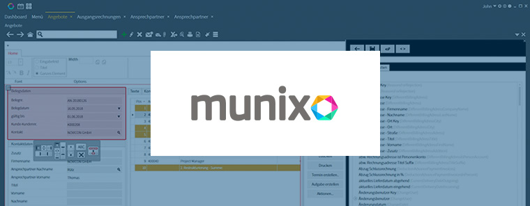 Munixo Customizing - Ohne Coding